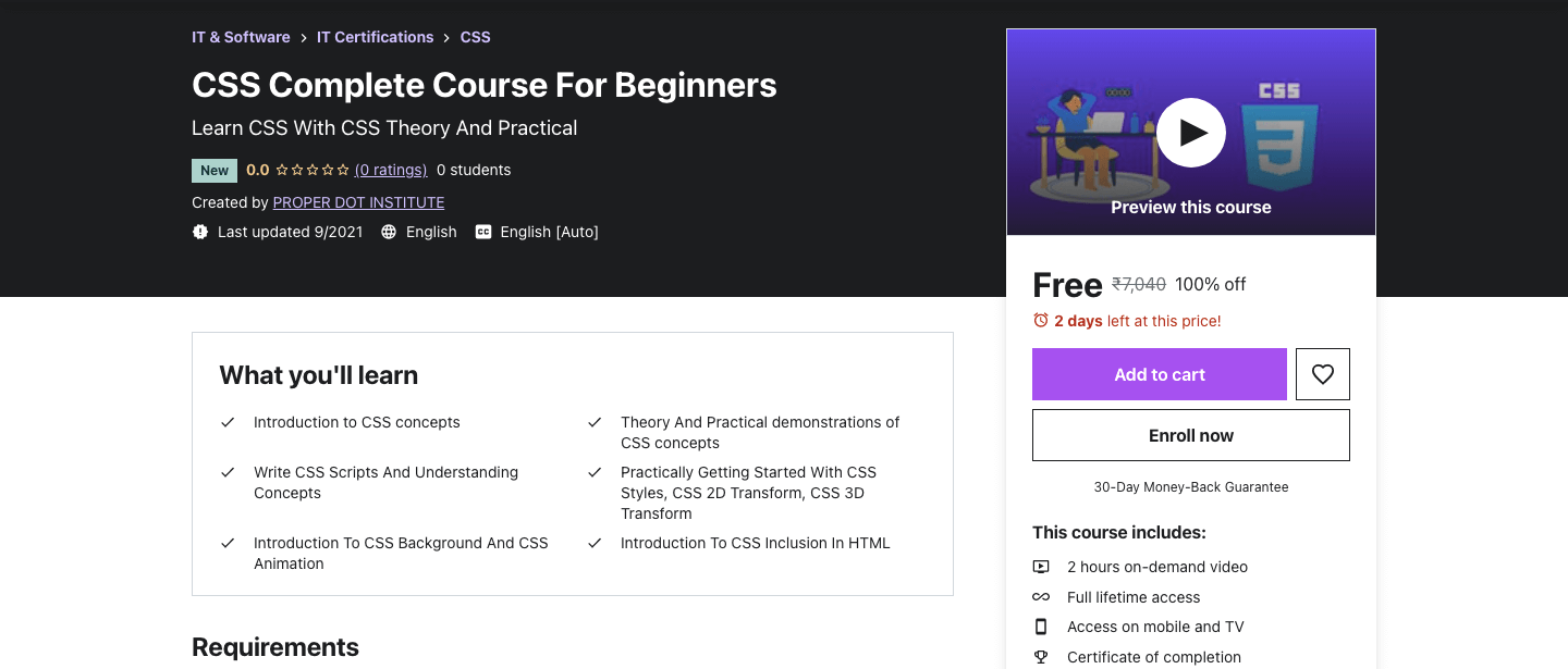 CSS Complete Course For Beginners 