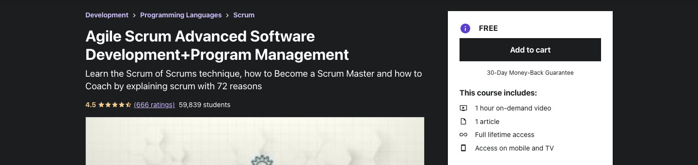 Agile Scrum Advanced Software Development+Program Management