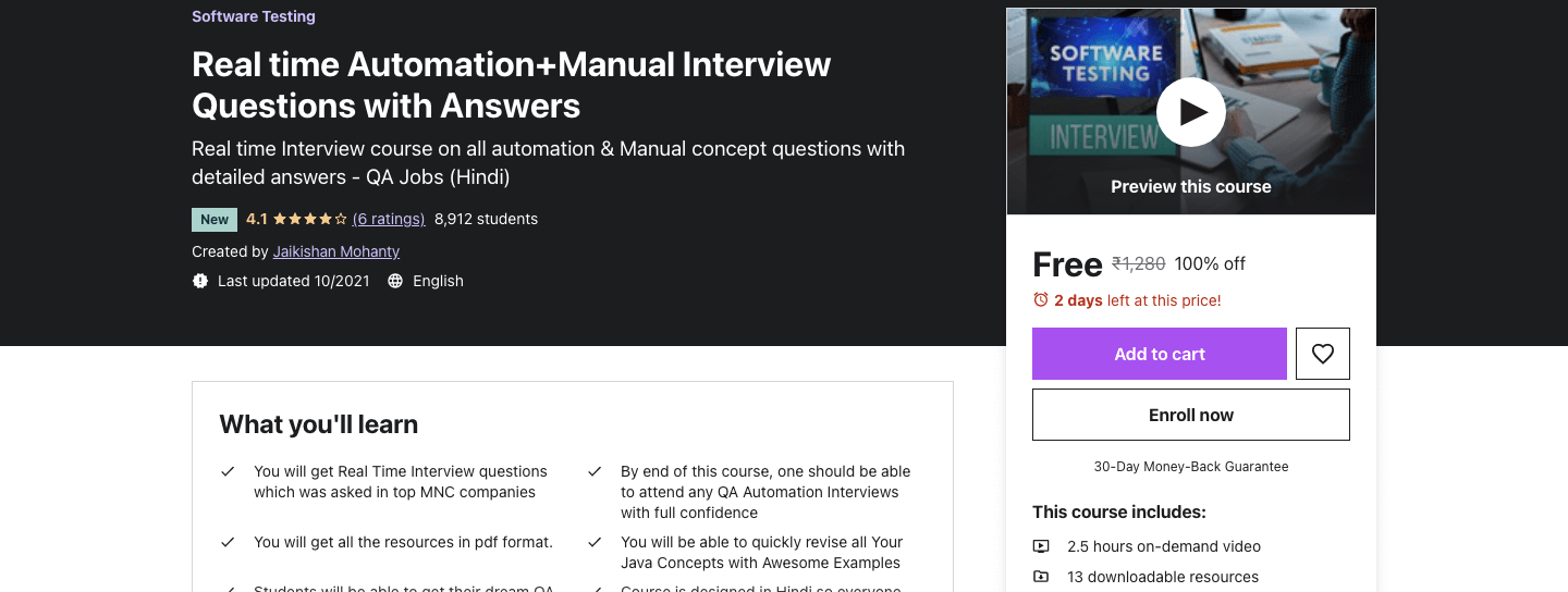 Real time Automation+Manual Interview Questions with Answers