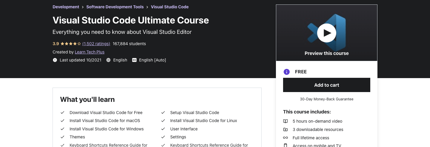 Visual Studio Code Ultimate Course