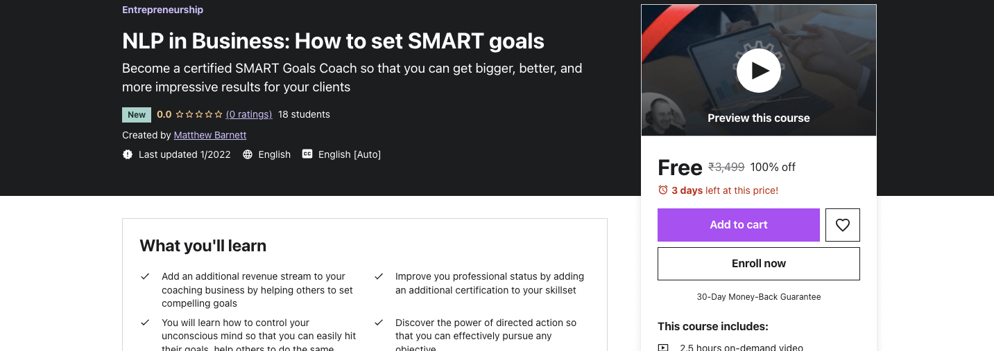 NLP in Business: How to set SMART goals