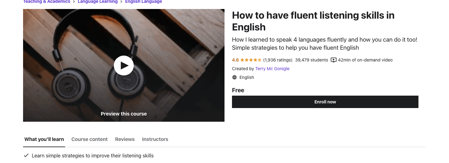 How to have fluent listening skills in English
