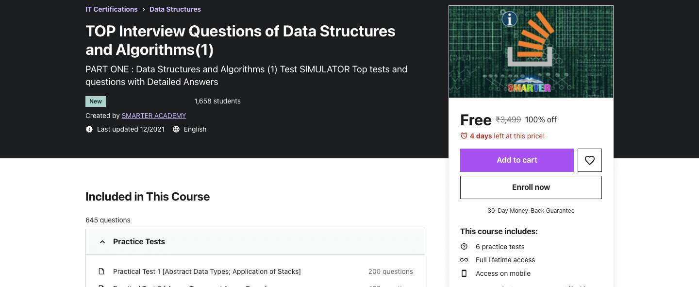 TOP Interview Questions of Data Structures and Algorithms(1)