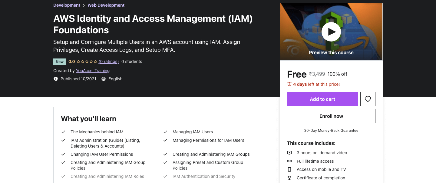 AWS Identity and Access Management (IAM) Foundations