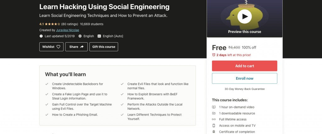 Learn Hacking Using Social Engineering