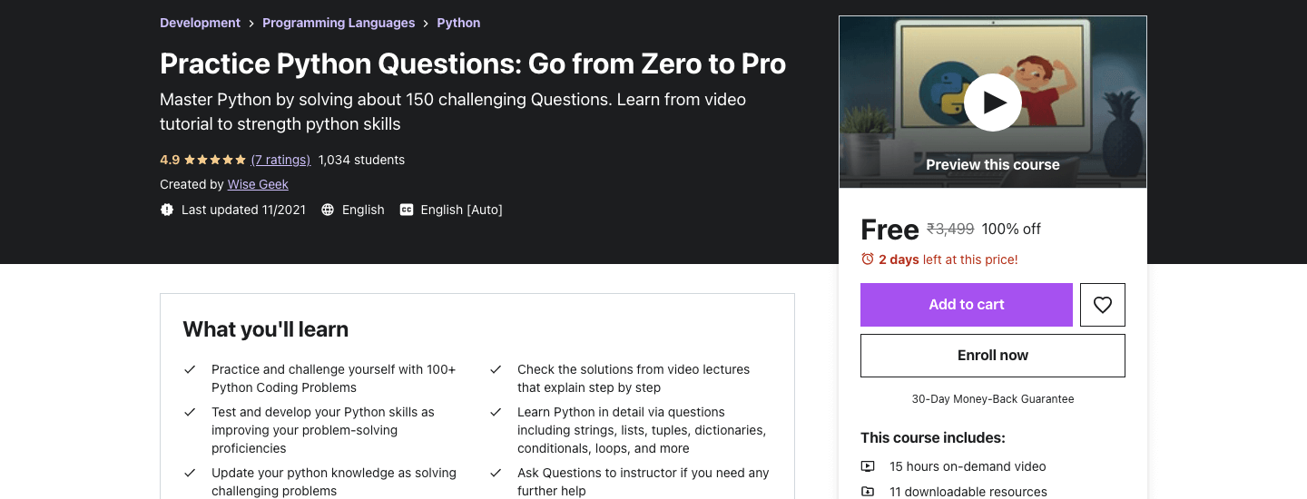 Practice Python Questions: Go from Zero to Pro