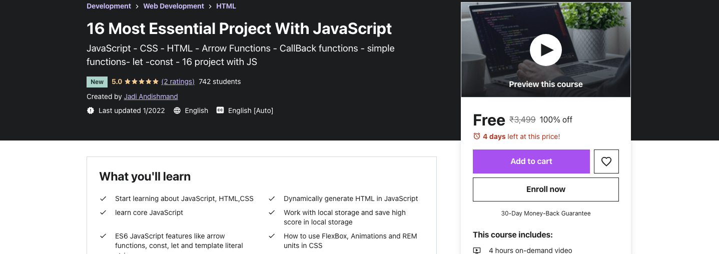 16 Most Essential Project With JavaScript