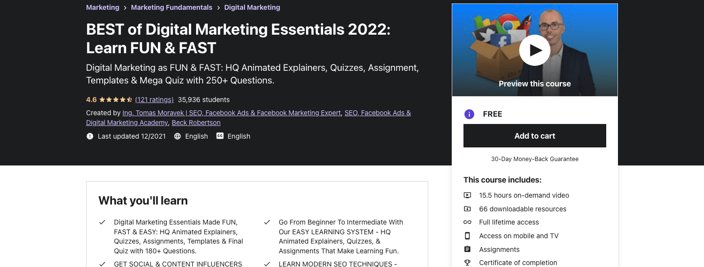 BEST of Digital Marketing Essentials 2022: Learn FUN & FAST