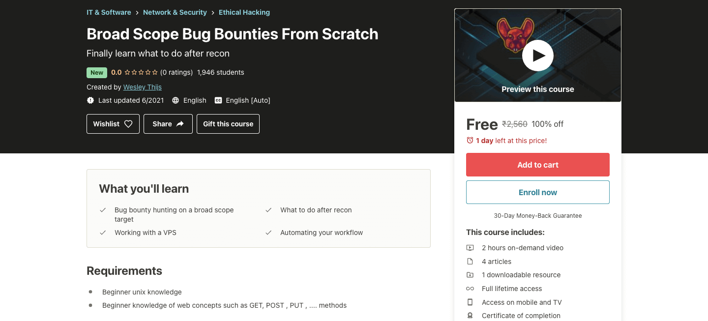 Broad Scope Bug Bounties From Scratch