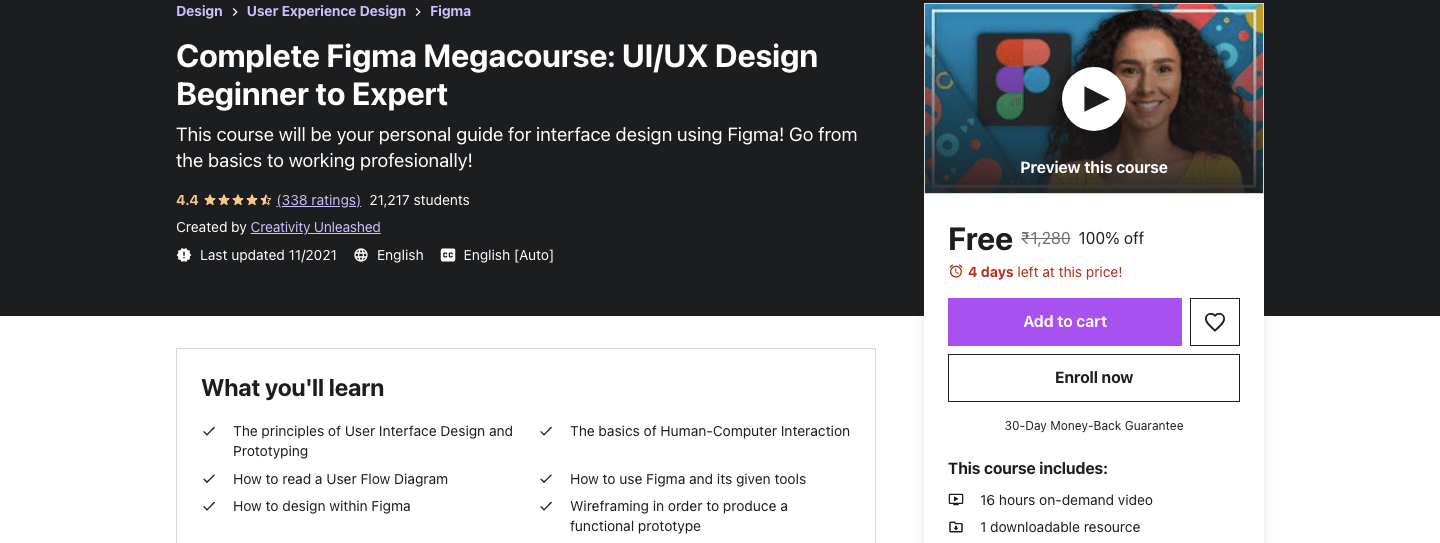 Complete Figma Megacourse: UI/UX Design Beginner to Expert