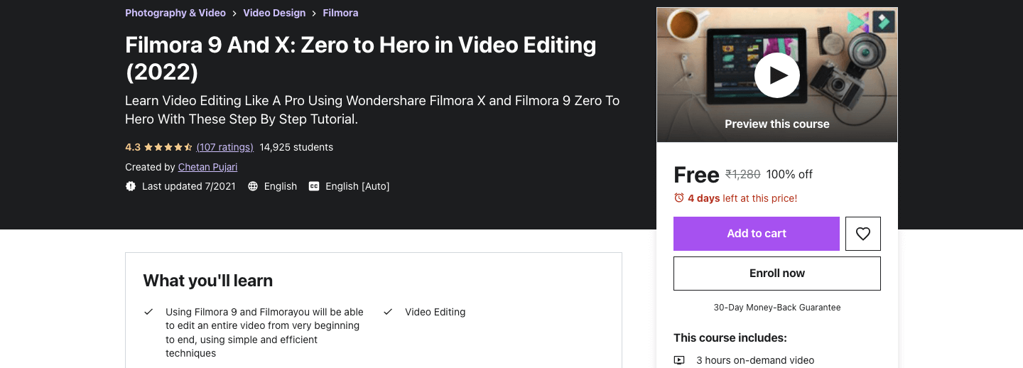 Filmora 11/X/9: Zero to Hero in Video Editing (2022)