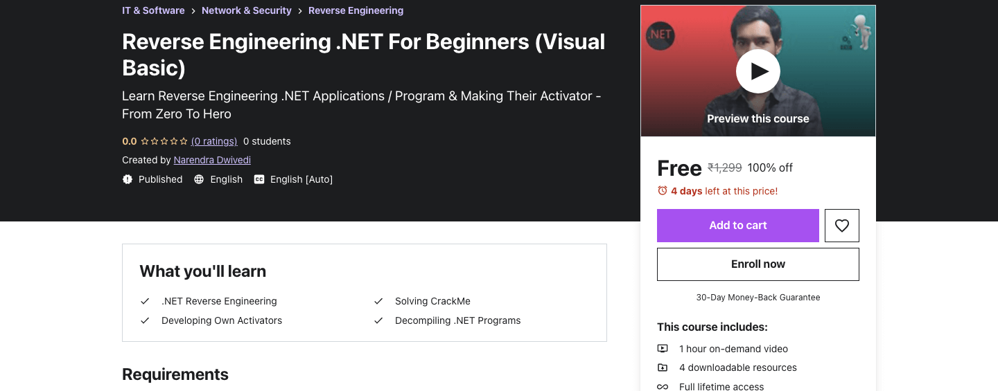 Reverse Engineering .NET For Beginners (Visual Basic)