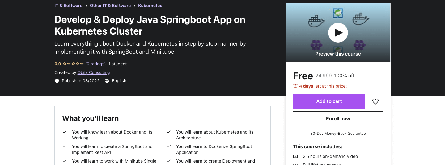 Develop & Deploy Java Springboot App on Kubernetes Cluster