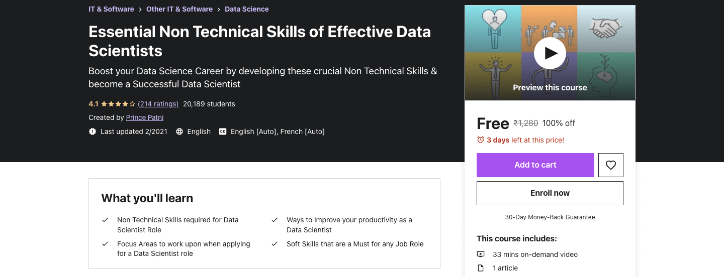 Essential Non Technical Skills of Effective Data Scientists