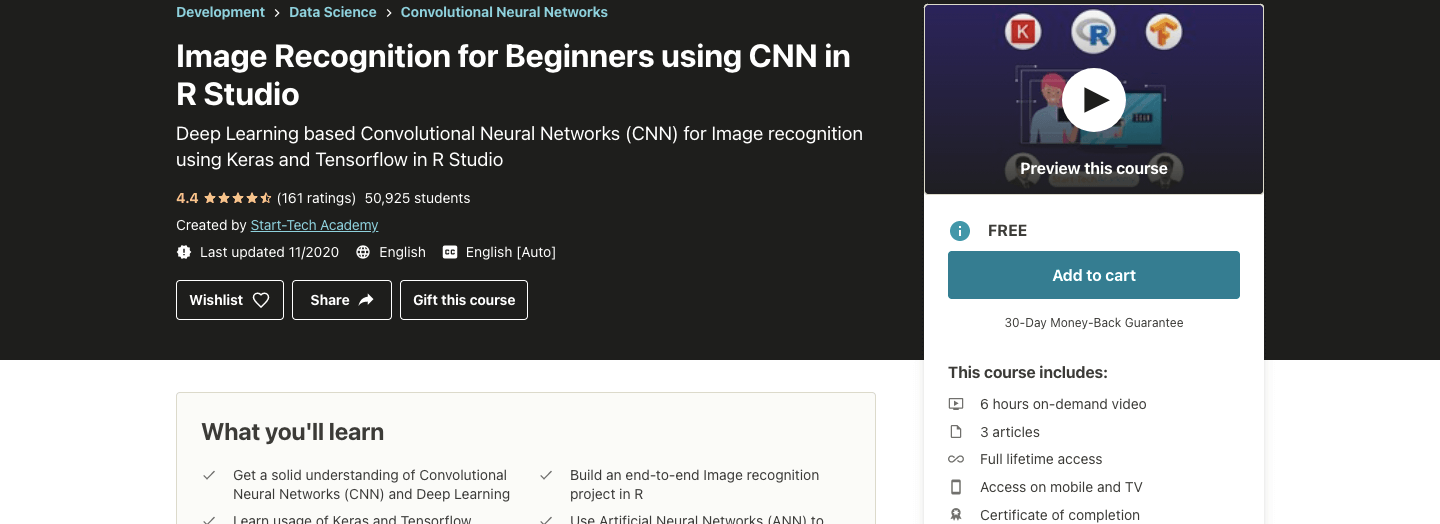Image Recognition for Beginners using CNN in R Studio