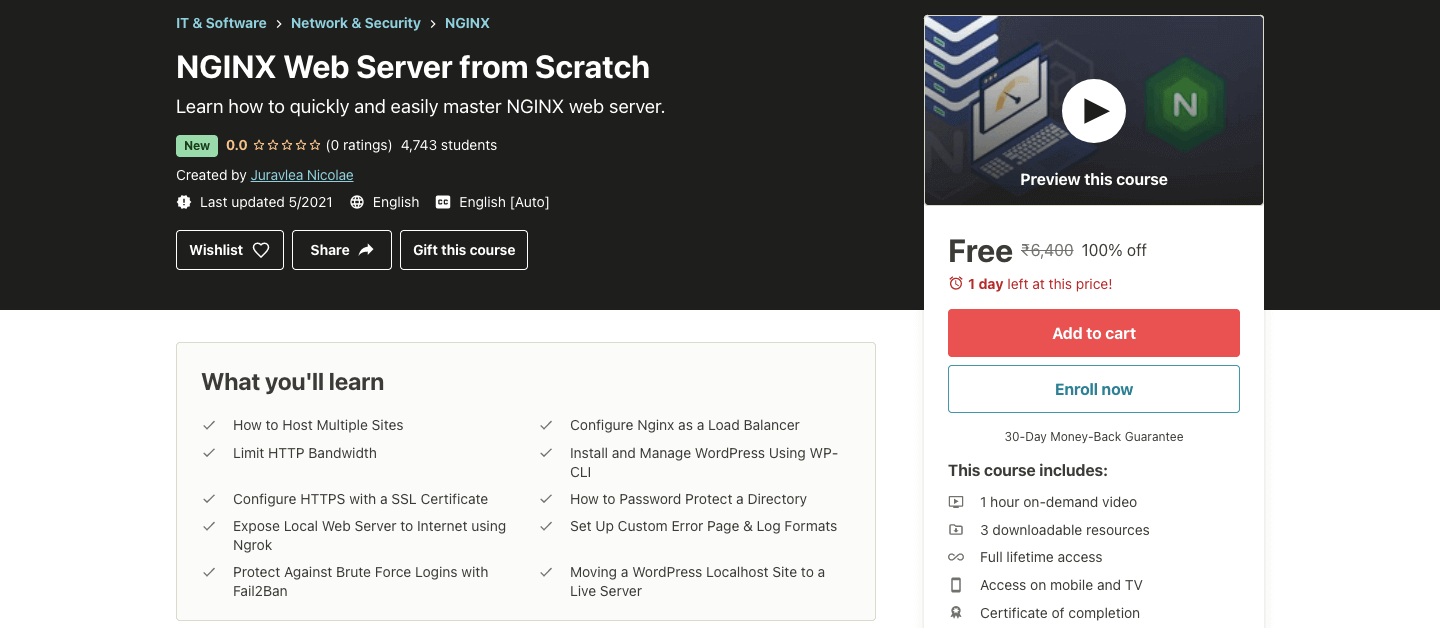 NGINX Web Server from Scratch