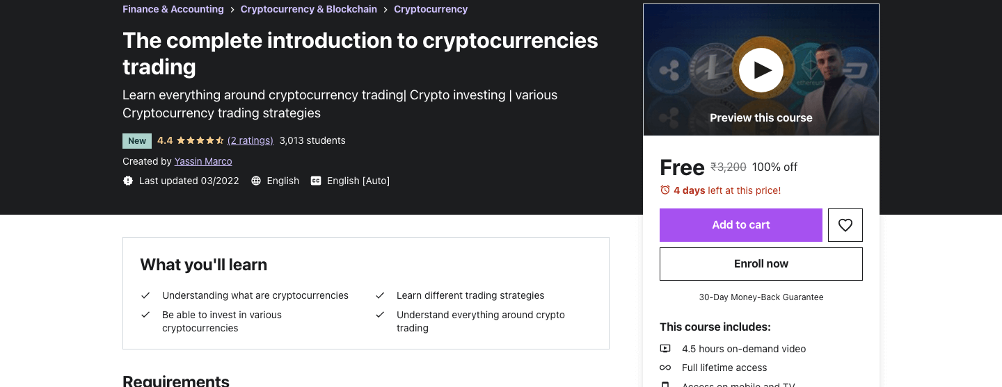 The complete introduction to cryptocurrencies trading