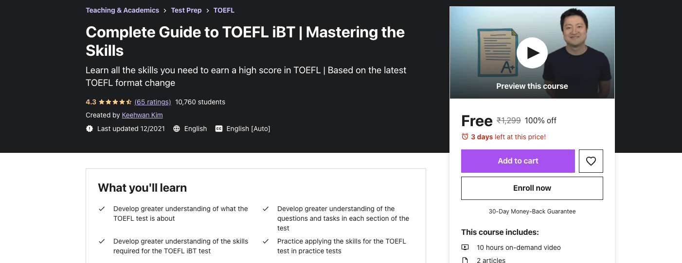 Complete Guide to TOEFL iBT | Mastering the Skills