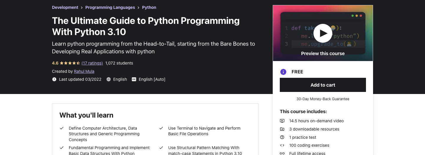 The Ultimate Guide to Python Programming With Python 3.10