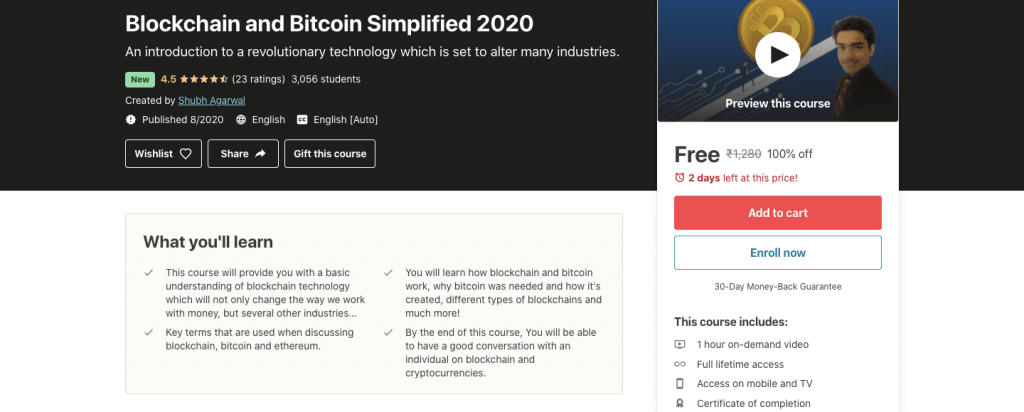 Blockchain and Bitcoin Simplified 2022