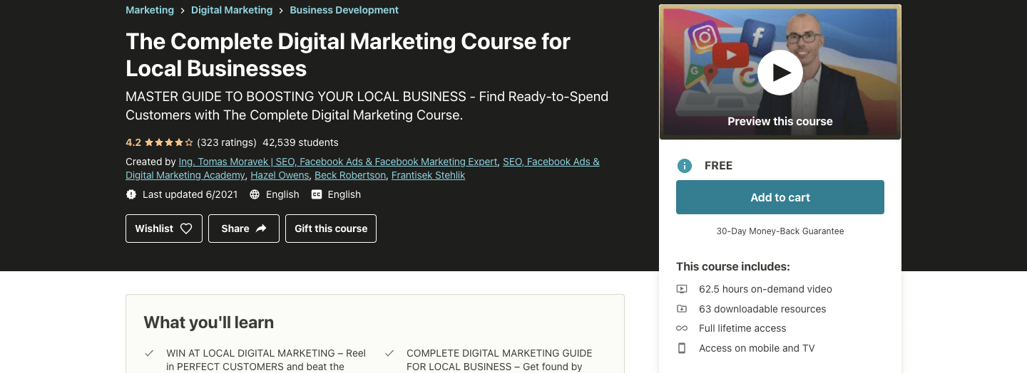 Complete Digital Marketing Course for Local Businesses 2022 