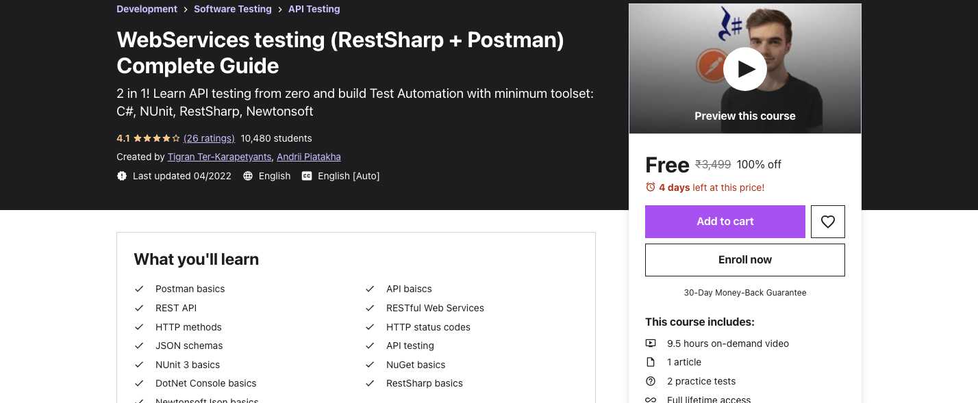 WebServices testing (RestSharp + Postman) Complete Guide