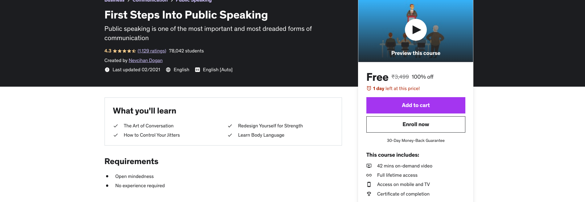 First Steps Into Public Speaking