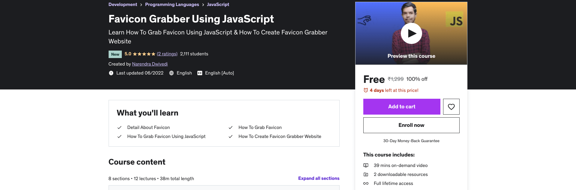 Favicon Grabber Using JavaScript
