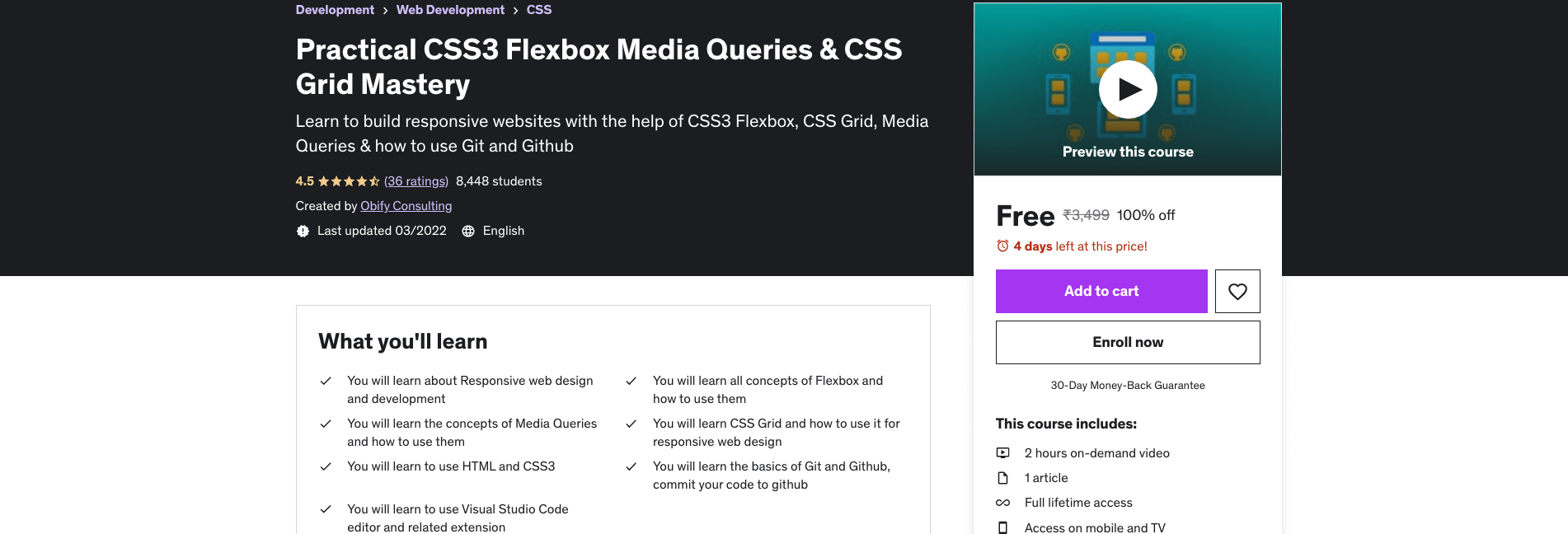 Practical CSS3 Flexbox Media Queries & CSS Grid Mastery