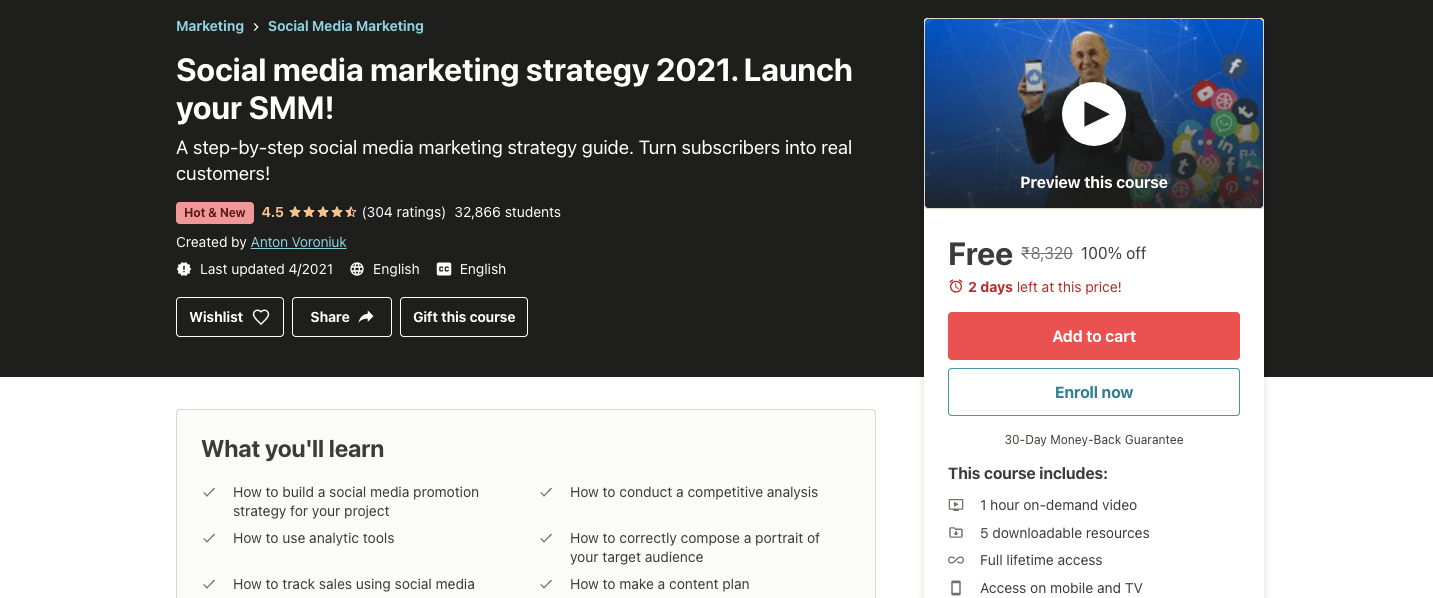 Social media marketing strategy 2022. Launch your SMM!