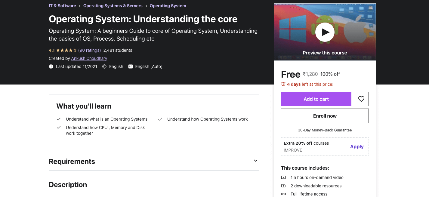 Operating System: Understanding the core