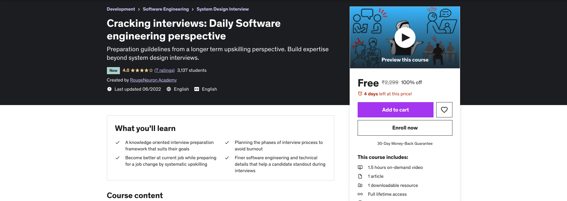 Cracking interviews: Daily Software engineering perspective