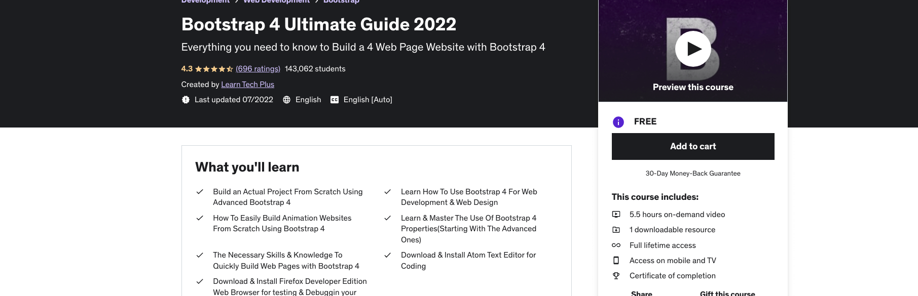Bootstrap 4 Ultimate Guide 2022
