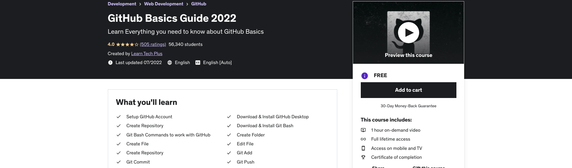 GitHub Basics Guide 2022