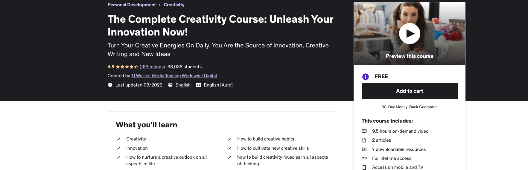 The Complete Creativity Course: Unleash Your Innovation Now!