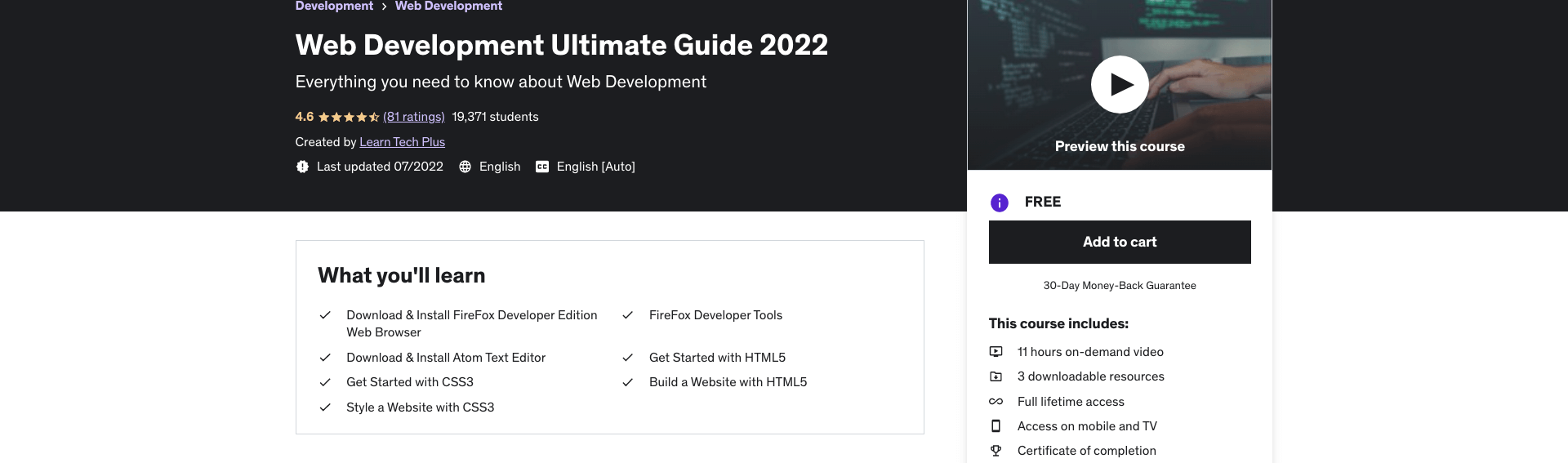 Web Development Ultimate Guide 2022