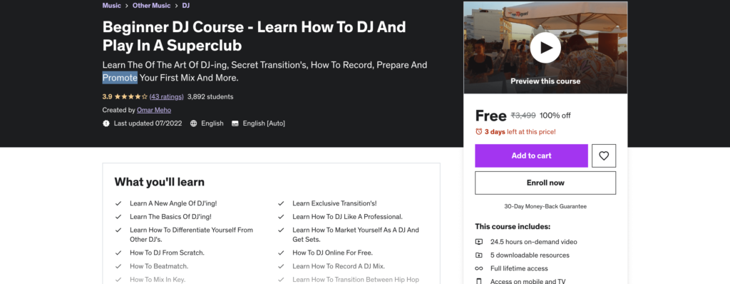 Beginner DJ Course - Learn How To DJ And Play In A Superclub