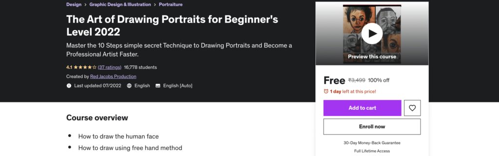 The Art of Drawing Portraits for Beginner's Level 2022