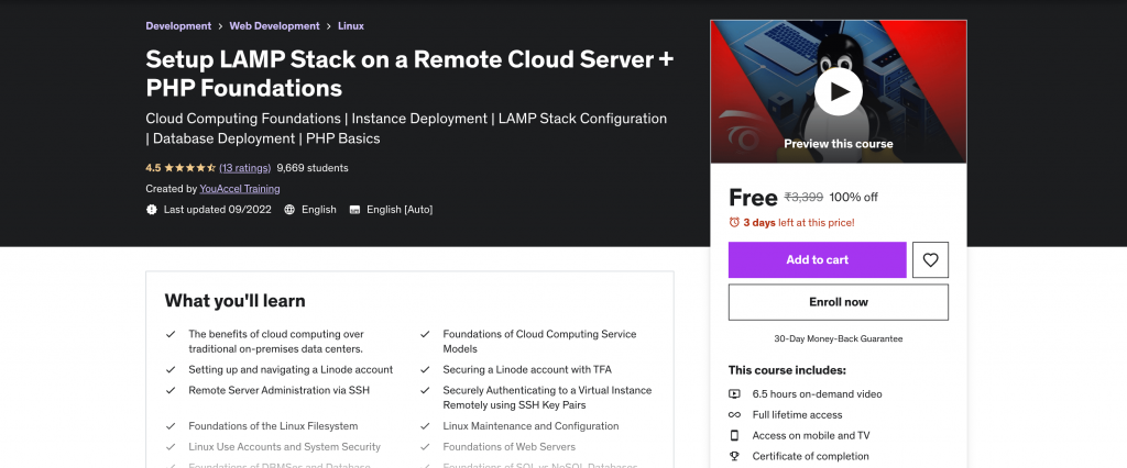 Setup LAMP Stack on a Remote Cloud Server + PHP Foundations 