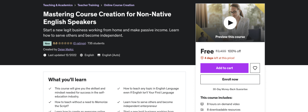 Mastering Course Creation for Non-Native English Speakers
