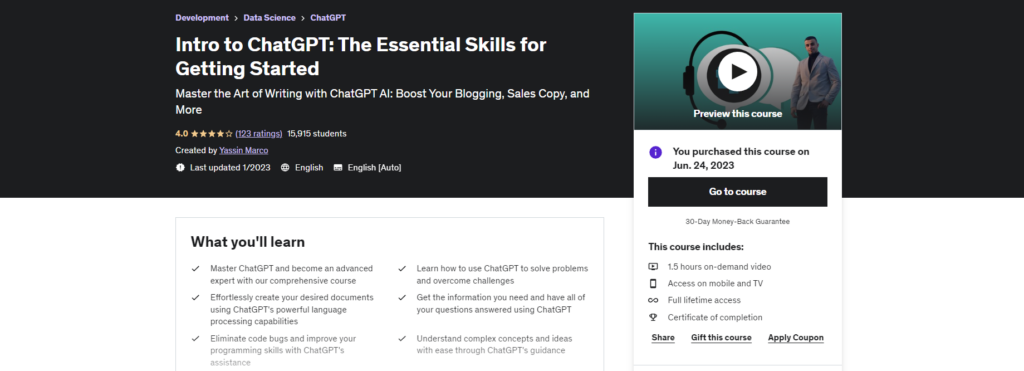 Intro to ChatGPT: The Essential Skills for Getting Started 