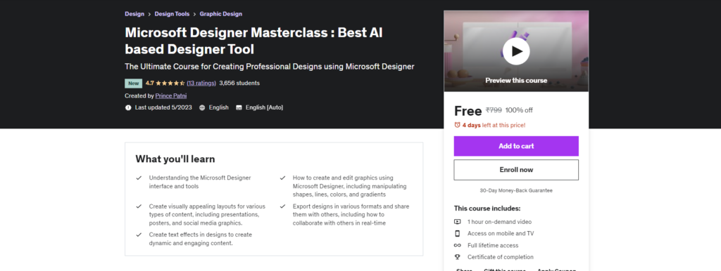 Microsoft Designer Masterclass : Best AI based Designer Tool
