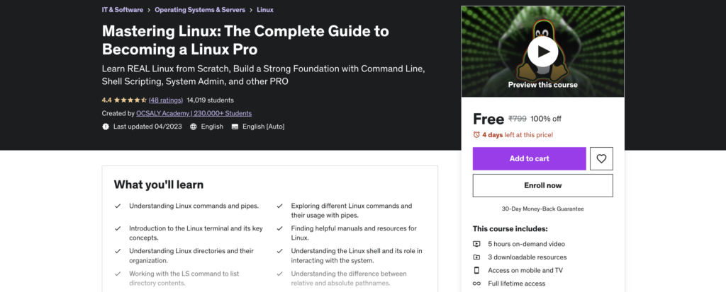 Mastering Linux: The Complete Guide to Becoming a Linux Pro
